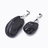 Natural Tektite Pendants G-S299-41-2