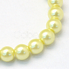 Baking Painted Pearlized Glass Pearl Round Bead Strands X-HY-Q003-4mm-64-2