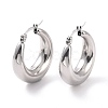 304 Stainless Steel Chunky Hoop Earrings for Women EJEW-F280-06C-P-2