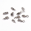 Brass Lobster Claw Clasps with Jump Rings EC901-NFLFP-1