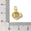 Rack Plating Brass Micro Pave Cubic Zirconia Pendants KK-K377-89G-3