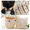 PandaHall Jewelry 10 Style Polyester Imitation Flower Ornamenrt Accessories DIY-PJ0001-33-9