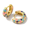 Brass Stud Earrings EJEW-R162-08G-3