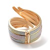 Sparkle Wings Wrap Alloy Cuff Bangles BJEW-C058-05G-01-3