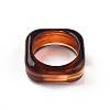 Square Transparent Resin Finger Rings X-RJEW-S046-003-A02-3