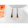 Real Rose Gold Plated Eco-Friendly Alloy Pearl Dangle Earrings EJEW-AA00251-RG-2