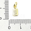 Brass Micro Pave Cubic Zirconia Pendants KK-H475-28G-01-3