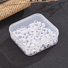 100Pcs 2 Style White Acrylic Enamel Beads SACR-YW0001-03-7
