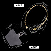 AHADERMAKER 4Pcs 304 Stainless Steel Chains Mobile Phone Hand Strap Chains HJEW-GA0001-28-2