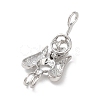 Alloy Bead Cage Pendants FIND-M012-01G-P-2