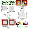 Olycraft 2 Sets 2 Style Panda Photo Frame Needle Felting Kit for Beginners DIY-OC0012-05-2