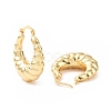 Rack Plating Brass Croissant Hoop Jewelry for Women X-EJEW-G288-33B-G-1