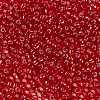 8/0 Transparent Glass Round Seed Beads X-SEED-J010-F8-25-2