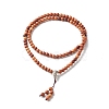 Gourd Alloy Pendant Necklace for Girl Women NJEW-JN03702-03-2