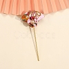 Flower Fan Cloth Hair Sticks PW-WG5DC28-12-1