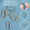 Unicraftale 4Pcs 2 Colors 304 Stainless Steel Screw Carabiner Lock Charms STAS-UN0053-34-5