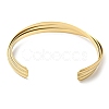 Ion Plating(IP) 304 Stainless Steel Cuff Bangle BJEW-K238-10G-3