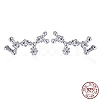Cubic Zirconia Constellation Stud Earrings EJEW-P231-90P-06-1