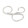 Brass Wire Open Cuff Rings RJEW-P098-01P-3