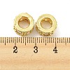 Brass Micro Pave Cubic Zirconia European Beads KK-H452-06G-2