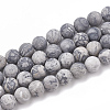 Natural Map Stone/Picasso Stone/Picasso Jasper Beads Strands X-G-T106-222-1