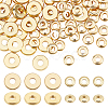 AHADERMAKER 100Pcs 2 Style Brass Beads KK-GA0001-39-1