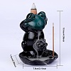 Ceramic Decorations Lotus Frog Flowback Incense Stove Ceramic Incense Stove Decorations Gift JX843A-2