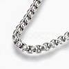 304 Stainless Steel Box chain Necklaces NJEW-F242-13P-E-2