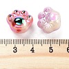 Two-Tone Enamel Opaque Acrylic Beads OACR-S139-05-3