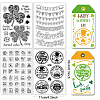 CRASPIRE 4 Sheets 4 Styles PVC Plastic Stamps DIY-CP0007-49A-2