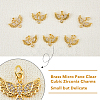 DICOSMETIC Brass Micro Pave Clear Cubic Zirconia Charms KK-DC0001-67-4