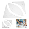 4/8 Inch Transparent Acrylic Quilting Templates DIY-WH0381-002-1