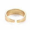 Real 16K Gold Plated Brass Enamel Cuff Rings RJEW-N037-001-NF-3