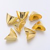 Tibetan Style Alloy Triangle Apetalous Bead Cones TIBE-5212-G-LF-2