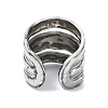 304 Stainless Steel Cuff Rings for Women RJEW-M019-04P-3