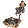 Lotus Leaf Brass Incense Holder AJEW-WH0347-07AB-1