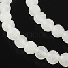 Dyed Natural White Jade Round Bead Strands G-Q937-21-1