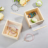 Unfinished Wood Storage Gift Box with Visible Acrylic Slide Lid FIND-WH0420-51-4