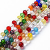Faceted Glass Beads Strands X-GLAA-S197-001B-B01-1