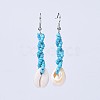 Baking Paint Glass Seed Beads Dangle Earrings EJEW-JE03047-3