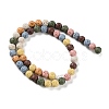 Synthetic Lava Rock Dyed Beads Strands G-H311-08B-07-3