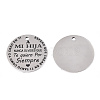 Non-Tarnish 201 Stainless Steel Pendants STAS-T064-38P-15-1