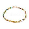 Baking Paint Glass Seed Bead Anklets AJEW-AN00469-5