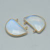 Opalite Semi Circle Pendants G-Q972-16-2