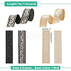 BENECREAT 2 Bundles 2 Colors Ethnic Style Embroidery Polyester Ribbons OCOR-BC0005-11-2