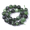 Natural Ruby in Zoisite Beads Strands G-S345-6mm-003-2