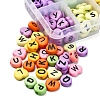 200Pcs 10 Colors Opaque Acrylic Beads SACR-YW0001-43-4