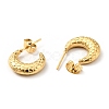 Ion Plating(IP) 304 Stainless Steel Crescent Moon Stud Earrings EJEW-G293-10G-2