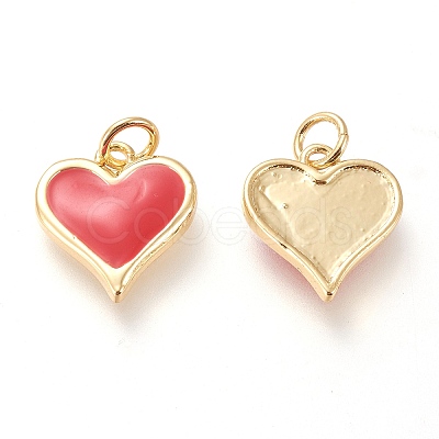 Real 18K Gold Plated Brass Charms X-KK-L006-019C-1