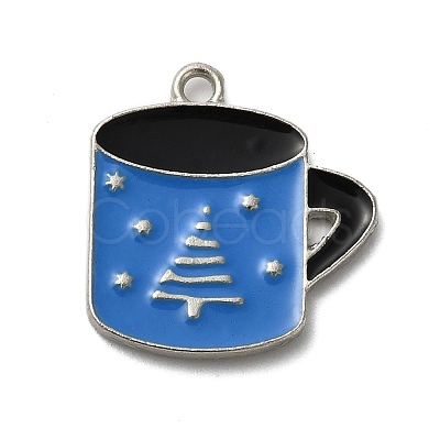 Winter Theme Alloy Enamel Pendants ENAM-M002-05F-P-1